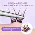 MAGEFY No Glue 36/48 Cluster Brown Individual Eyelashes 10-12mm Required Easy to Remove, Natural Lash Extension Eye Beauty Tools. 