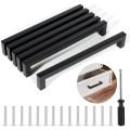 6pcs Square Furniture Hardware Cabinet Handle Stainless Steel Door Knobs Cupboard Drawer Pulls 64mm 128mm 160mm 224mm 256mm.