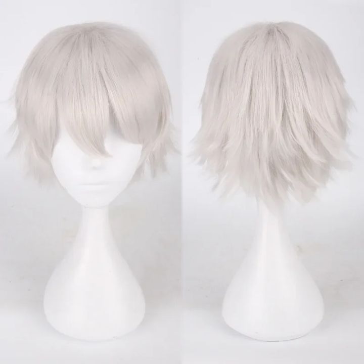 Men%20Women%20Synthetic%20Anime%20Cosplay%20Wigs%20Short%20Straight%20Hair%20Heat%20Resistance%20Multicolour%20Red%20White%20Pink%20Gray%20Brown%20-%20Image%203