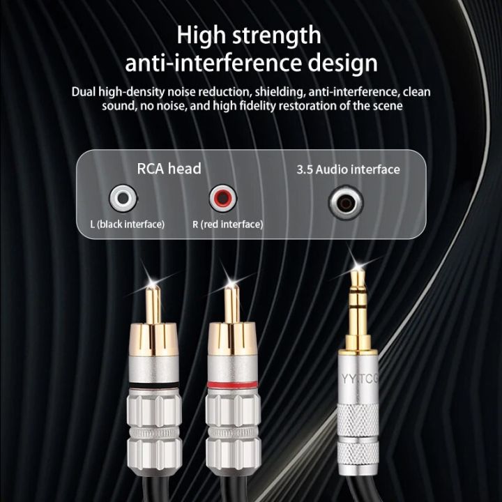 YYTCG-CM%20Aux%20Cable%20Adapter,%20TV%20Audio%20Cable,%20PC%20Amplifier,%20Home%20Theater,%20DVD%20Speaker%20Cable,%203.5mm%20to%202RCA,%203.5mm%20-%20Image%203