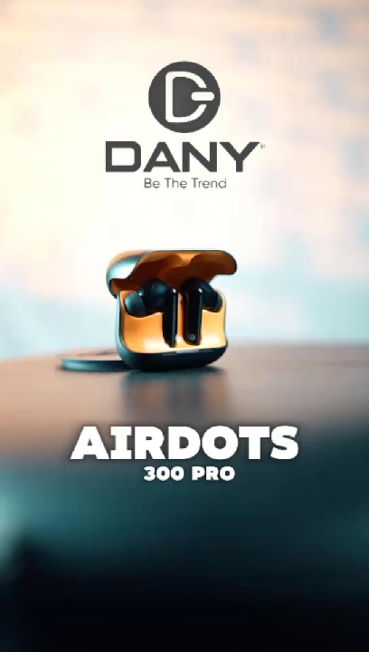 Dany Airdot 300 Pro Quad Mic, ENC Wireless Earbuds, Gaming mode Low Latency TWS Earbud With 48 Hours Playtime, IPx5 Water Proof Wireless Earphones With Voice Asistance Bluetooth Ear buds And Headphones