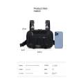New Nylon Fishing Chest Bag Climbing Wear-resistant Cool Backpack Adjustable Waterproof Vest Bag Men/women. 