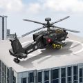  Building Blocks Helicopter Model High Simulation Assemble Bricks Toy Collectible  for Kids Kit Adults. 