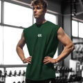 Men's Sleeveless Sports Shirt, Gym Fitness, Running, Quick Drying Vest, Breathable, Loose, Training, Summer Men's Wear.