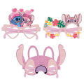 12pcs Disney Lilo & Stitch Party Decoration Paper Glasses Masks Photo Cosplay Props Children's Happy Birthday Party Supplies. 