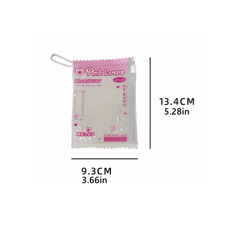 Korean%20Style%20Cute%20Transparent%20Zipper%20Card%20Holder%203%20Inch%20Photo%20Sleeve%20Student%20ID%20Badge%20Pendant%20Storage%20Pouch%20Clear%20Card%20Case%20-%20Image%206