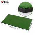 PGM Golf Mat Portable with Tee Seat Realistic Turf Putter Mat Outdoor Sports Golf Training Turf Mat Indoor Office DJD003.