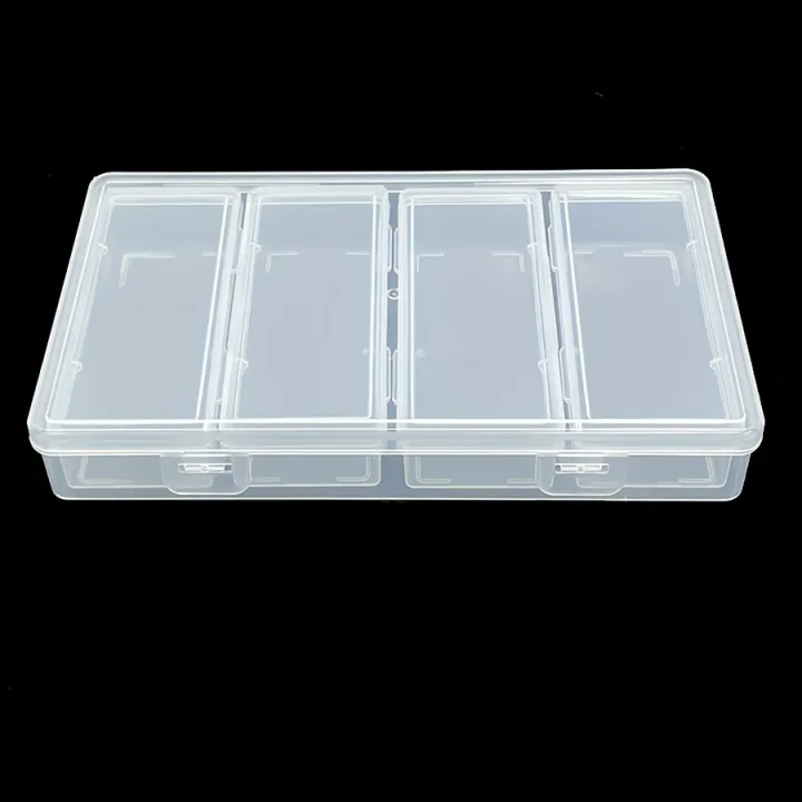 4%20Adjustable%20Dividers%20Clear%20Plastic%20Storage%20Organizer%20Box%20-%20Craft%20&%20Sewing%20Supplies%20Container%20with%20Removable%20Compartments%20-%20Image%202