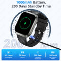 New Men‘s Smart Watch 1000mAh Battery Long Standby Outdoor Sports Fitness Waterproof Heart Rate Bluetooth Call Smartwatch Women.