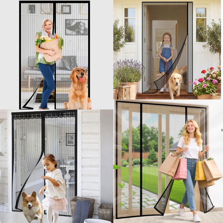 Magnetic%20Screen%20Door%20Net%20Self%20Closure%20Pets%20Dog%20Friendly%20Durable%20Fiberglass%20Mesh%20Curtain%20Keep%20Bugs%20Mosquito%20Out%20For%20Bedroom%20Door%20-%20Image%206