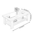 Wooden Center Table for Living Room – Stylish & Durable Coffee Table – Modern Design Home Furniture. 