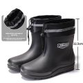 Short and Medium Tube Men's Bundle Rain Shoes Night with Reflective Strip Shoes Waterproof Shoes Elastic Band Waterproof.