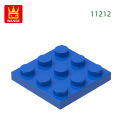 Wange 80Pcs/lot 11212 3x3 Tire Plate with 4Holes Building Blocks Moc Color Accessories Compatible with Bricks Children Toys . 