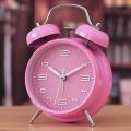 Mute Alarm Clock Large Bell Metal Alarm Clocks Child Bedside Table Clock Wake UP LED Light Home Decoration Gift for Kids Friends.