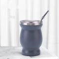 Double-Walled Mate Natural Gourd Tea Cup Set Bombillas Yerba Mate Tea Cup Insulation Wall Gourd Tea Cup Mate Straw Set. 