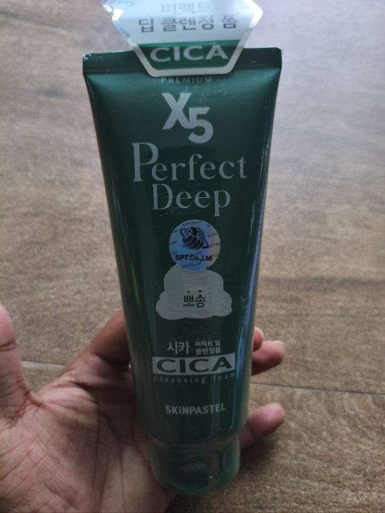 Skinpastel%20X5%20Cica%20perfect%20deep%20cleansing%20foam%20(160g)%20-%20Image%203