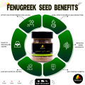 Premium Fenugreek Seeds (Methray / Methi Dana) 100g – Whole Seeds for Curries, Pickles & Cooking – 100% Pure Organic Spice. 