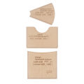 DIY Leather Wallet Crafting Template– 1set Kraft Paper Pattern for Handmade Card Holder, Precise Cutout Drawing Stencil Mold.