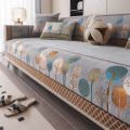 Full Moon Tree Chenille Sofa Mat Non-slip Solid Color Couch Four Season Universal Sofa Cover Jacquard Combination Sofa Cushion. 