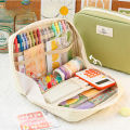 Large Capacity Instagram Style Multi-layer Classified Storage High Aesthetic Makeup Bag, Divided Pencil Case Storage Bag. 