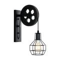 Black Wall Lamp , Wall Pulley , Pendant Wall Lamp , Wall Light. 