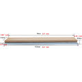 1pc Knife ening Tools, Leather Honing Strop With Aluminum Alloy Base 6" X 1" Knife Stropping Block For Apex Knife ener. 