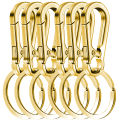 6 piece set Durable Metal Mountaineering Buckle Keychain Metal keychains come with sturdy clips and car key hooks. 