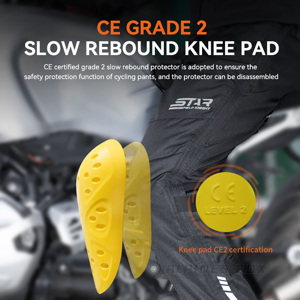【Free shipping】 Motorcycle Pants Insert Kneepads CE Level 2 Certified Knees Protective Pads Thicken Motorcycle Riding Jeans Anti-collision Gear
