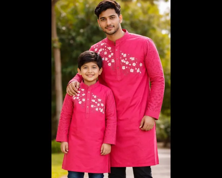 Mens%20new%20Boisakh%20special%20panjabi%20for%20bap%20beta%20matching%20panjabi(1pis)%20-%20Image%203