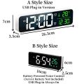 LED Digital Alarm Clock Temperature Date Display Snooze USB Desktop Mirror LED Clocks for Living Room Decoration. 