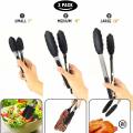 Choose Your Perfect Tongs: 7" (Precise) / 9" (All-Purpose) / 12" (BBQ) - All with Silicone Tips & Lock. 