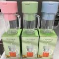 2 In 1 Mini Portable USB Rechargeable High Quality 6 Blades Crusher Juicer.