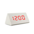 Digital Clock LED Wooden Alarm Clock Table Sound Control Electronic Clocks Desktop USB/AAA Powered Desperadoes Home Table Decor. 