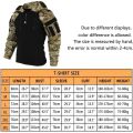 Outdoor Shirts Camo Combat T-Shirt Hooded Men Tactical Shirt Wear Resistance Airsoft Paintball Camping Hunting Clothing.