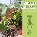 1 pcs Pcs Frog Plant Stand, Green Frog Plant Supports, Plant Frog Holder. 