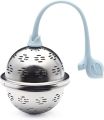Tea Strainer with Silicone Handle - Perfect for Loose Tea! Robust Stainless Steel Tea Filter with Fine Mesh and Practical Tea Infuser Design. 