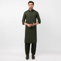Junaid Jamshed Men - Bottle Green Unstitched Fabric JJMS-3869/S26/JJ11003-C. 