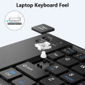 Mini Foldable Wireless Keyboard Ultra-thin Portable Bluetooth Rechargeable Folding Keyboard For iOS Windows Android Universal. 