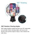 Beikell Adjustable Car mobile Holder Mount Cradle for Car with One Button Release and Strong Sticky Gel Pad-Red. 