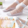 5 Pairs/Lot Girls Socks Summer Breathable Children Short Ankle Socks For 1-12 Years Kids Soft Cotton Lace Princess Mesh Socks. 
