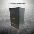 Side Table with 3 Drawer for Large Storage Chester Drawers Space-saving customize. 