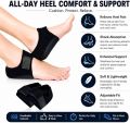1 Pair Heel Pads Shock Absorption Anti-Slip Straps Non-Slip Comfortable Breathable. 
