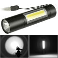 Geepas Gp-007 Rechargeable Led Flashlight Torch Lamp - Charger Light. 