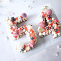 0-8 Numeral Cake Stencils 8/10/12/14/16 Inch White PET Plastic Number Templates Birthday Anniversary Layered Cake Baking Tools. 