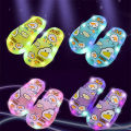 New Cute Luminous Kids Slippers Crystal Shoes Sparkling Lights Boys Girls Will Cartoon Glowing Cute Baby Cool Indoor Outdoor. 