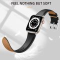 GEAK Leather Smartwatch Straps Band Compatible with Apple Watch Bands 42mm/ 44mm/ 45mm/ 49mm Men or Women, Top Grain Genuine Leather Strap Wristband for iWatch Series 9 8 7 6 5 4 3 2 1 SE Ultra 2 Ultra. 