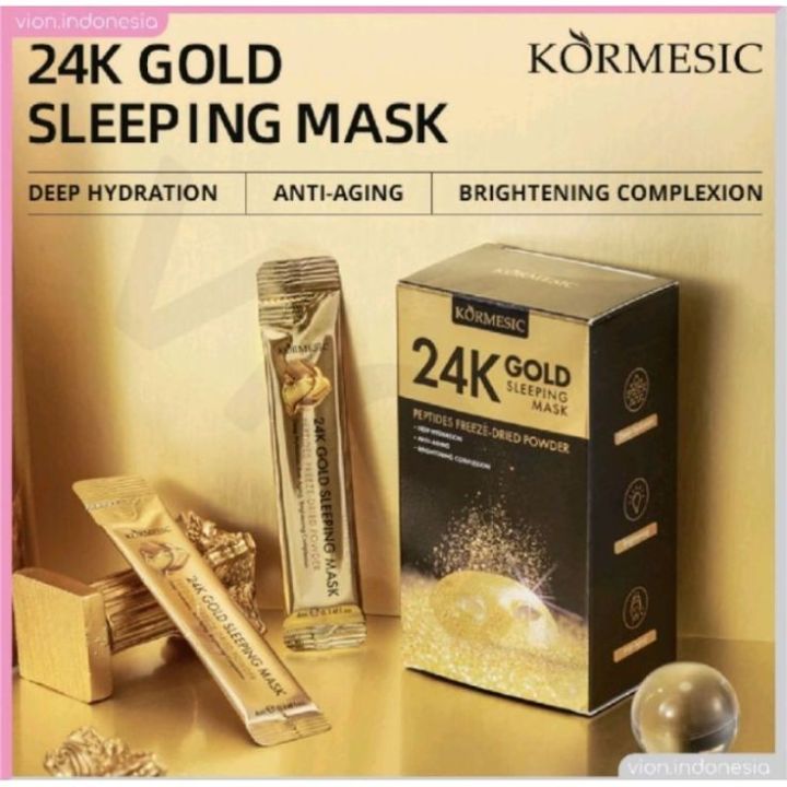 24k gold sleeping facial korean mask