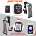 LED Lights for Motorcycle Accessories RGB APP Sound Control Moto Backlight Flexible Waterproof Decoration Light Neon Strip 12v. 