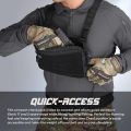 Outdoor  Chest Bag for Men Running Front Chest Bag Multiple Pockets Backpack Hunting EDC Vest Chest  Bag. 