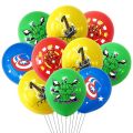 10pcs cartoon Marvel Latex Balloons set The Avengers children's Birthday Party Decoration balloons boys Baby Shower toys Globos. 